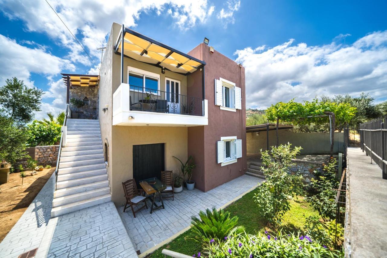 Petronila Luxury Villa With Heated Private Pool กิสเซมอส ภายนอก รูปภาพ
